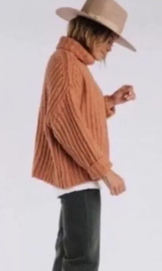 Fluffy Fox Wool & Alpaca Papaya Sweater - Image 2