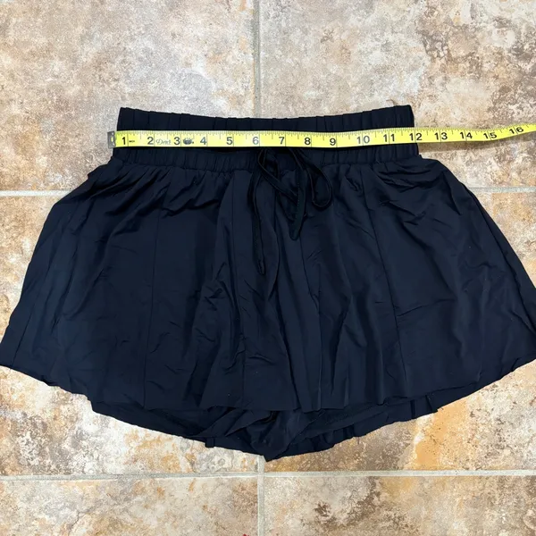 Altar’d State AS Revival Flowy Black Shorts - Image 2