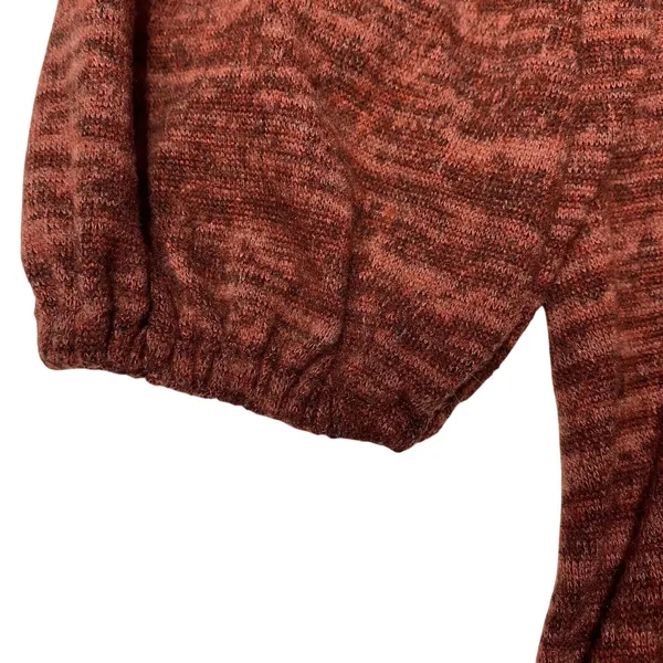 Altar'd State Balloon‎ Sleeve A-Line Sweater Dress Heathered Oranges Medium - Image 2