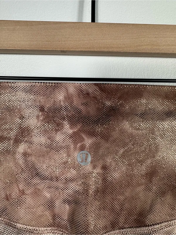Lululemon‎ Align Crop 23” Shine Leggings Size 6 Diamond Dye Misty Shell Cacao - Image 8