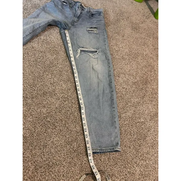 Levi's‎ Premium Jeans Women's Sz 26 Blue Denim High Rise Loose Taper Light Wash - Image 5