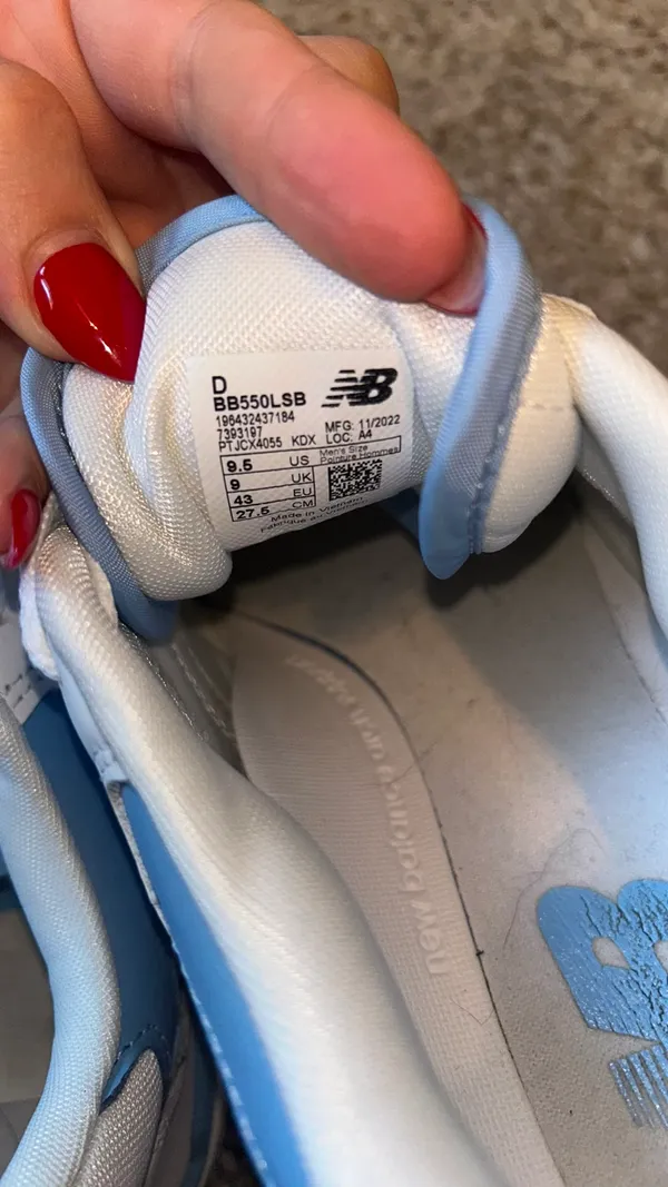 New Balance 550 Sneakers White University Blue - Image 2