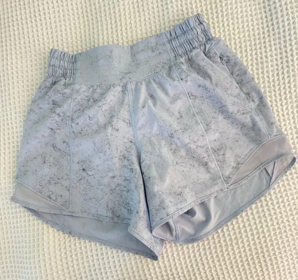 Lululemon Hotty Hot High-Rise Lined 4” Short, Pastel Blue - Image 6