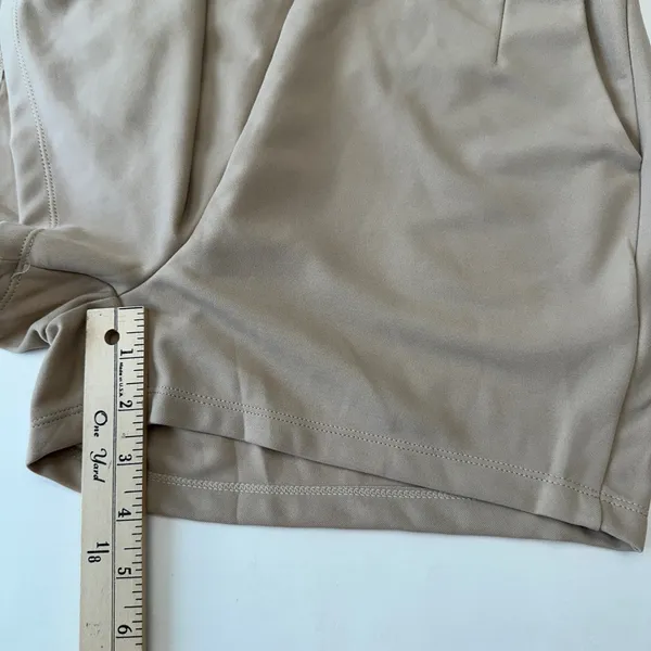 NWT‎ Summer Shorts Flowy Womens Size Medium Khaki Stretch Elastic Waist - Image 6