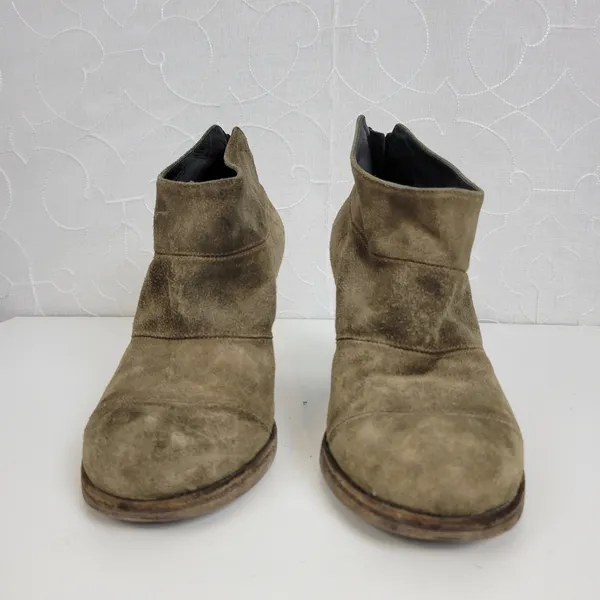 Fiorentini & Baker Womens Boots Size 40 Brown Suede Back Zip Ankle Heels - Image 8
