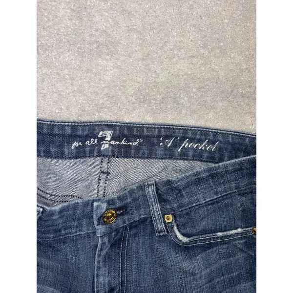 Y2K 7 For All Mankind "A" Pocket Bootcut Women's Jeans Size 28 - Image 2