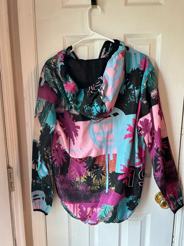 Reason Brand Tropical Print Windbreaker Multiple Size M - Image 2