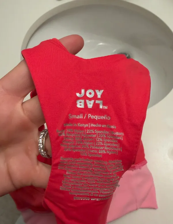 JoyLab Pink Crop Top Sports Bra - Image 2