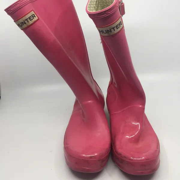 Unisex Hunter Boots Pink Size US 3M/4F - Image 8