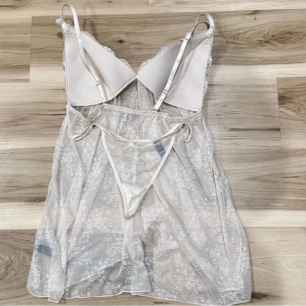 NEW Rachel Rachel Roy Lace Chemise/Thong Set Women’s XL - Image 2