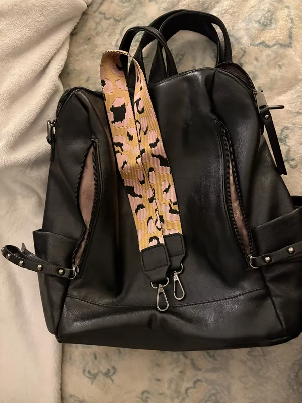Fashionable backpack Black - Image 4