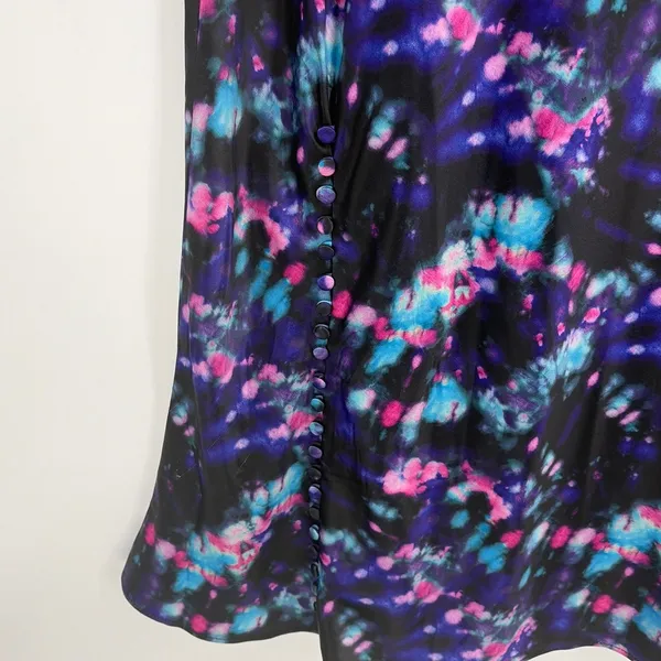 Olivia Rubin Y2K Midi Slip Dress Sz 10 Party Holiday Glam Cowl Neck NYE Festival - Image 5