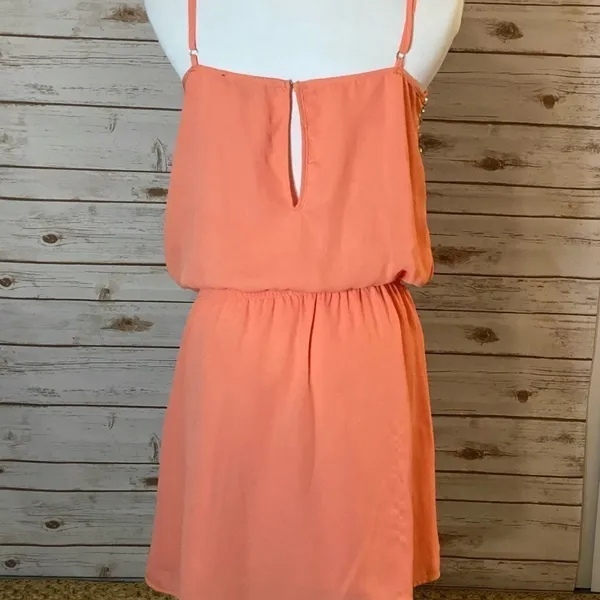 BLACK studded slip minidress Pink Size M - Image 4