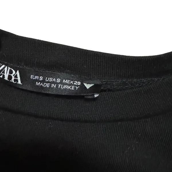 ZARA Black T-Shirt - Image 3