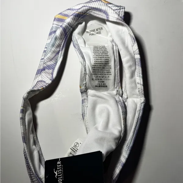 Hollister Women's Lavender Swirl Bikini Bottom - Image 6