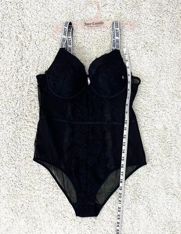 Juicy Couture Push-up Lace and Mesh Bodysuit - Image 6