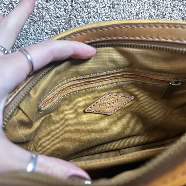 Fossil Leather Crossbody Bag - Image 6