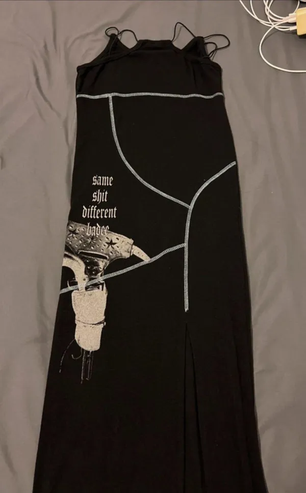 Dolls Kill Iris Color Stitch Maxi Dress - Image 4