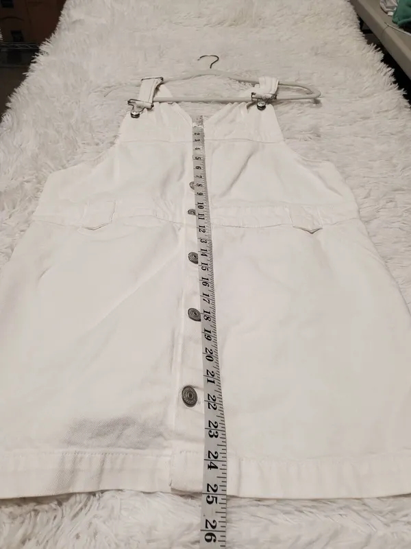 We The Free Edie Denim Skirtall in White Large - Image 6