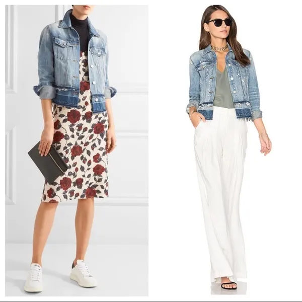 J Brand Deena Released Hem Jean Jacket C31‎ - Image 6