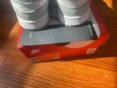 Grey Nike Dunk Fog Low - Image 5