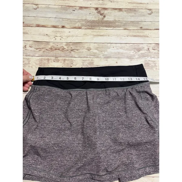Lululemon Pace Rival Skirt Women's Size 6 Tall Heathered Gray Skort Tennis - Image 7
