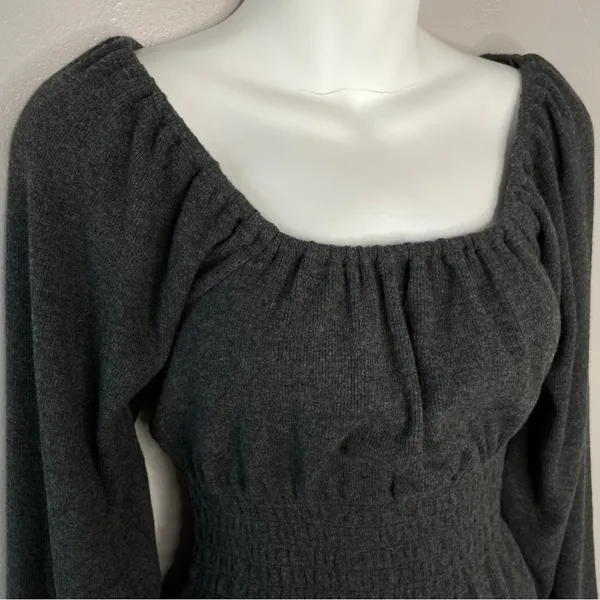 MADEWELL Smocked Peasant Top Womens Size Regency Milkmaid Cottagecore Whimsical - Image 5