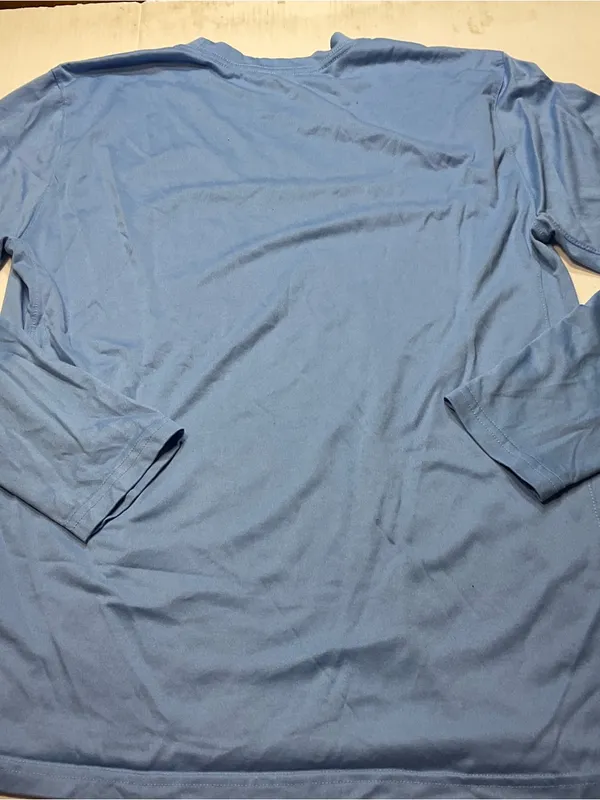 Columbia University Football Nike Tee Shirt Sz L Unisex/Women Blue Long Sleeve - Image 7