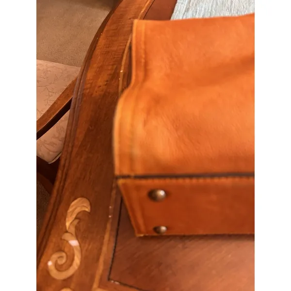 C & C California Leather Bag Satchel Crossbody Tote Womens Bag British Tan - Image 4