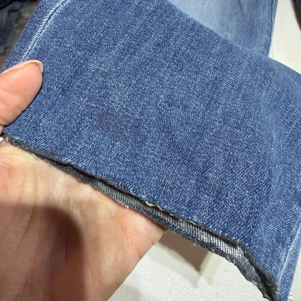 Citizens of Humanity Kelly‎ Bootcut Jeans Womens Blue Low Rise Raw Hem Y2K Indie - Image 12