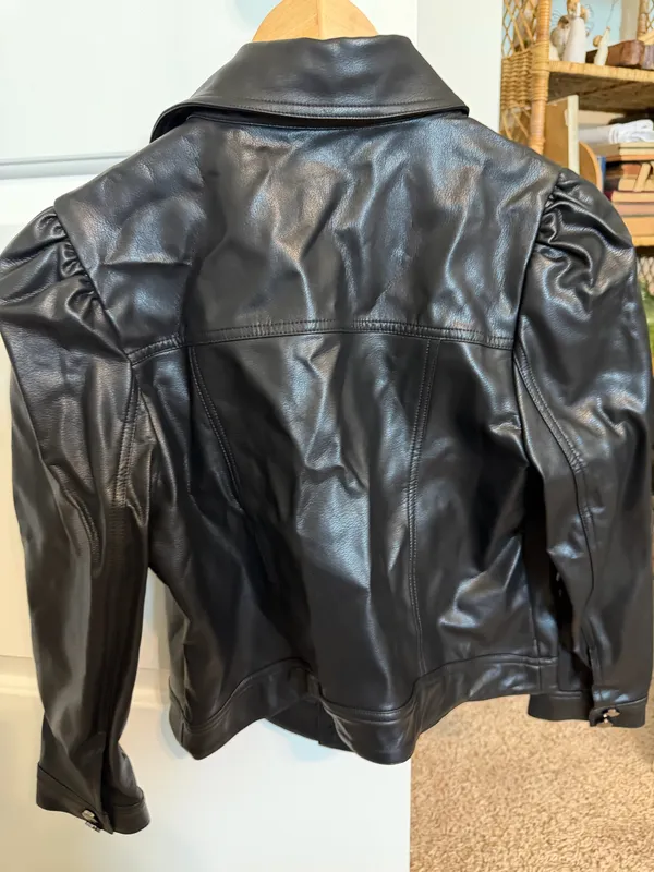 NWT Faux Leather Jacket - Image 5