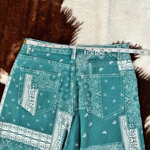 Paisley & Scarf Print Straight Leg Jeans - Image 6
