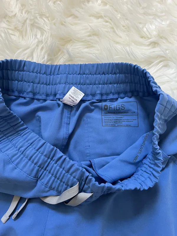 Figs Ceil Blue Zamora Jogger Scrub Pants Size Large Petite - Image 6