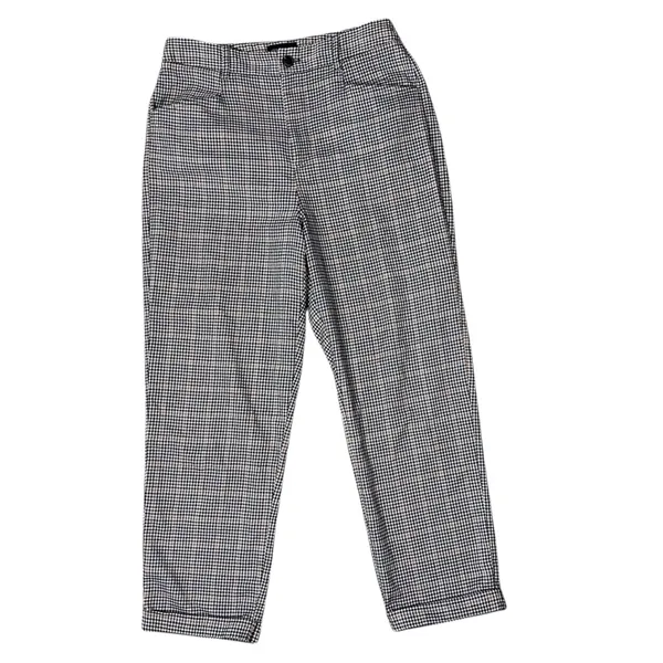 URBAN OUTFITTERS Houndstooth Plaid Cropped Pants - Image 3