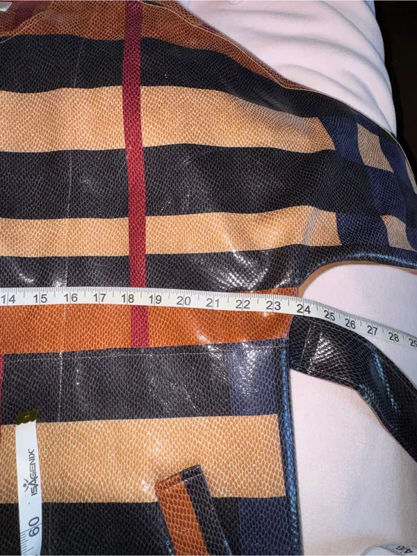 Plaid Belted Utility Trench Coat in Brown and Black - Image 13