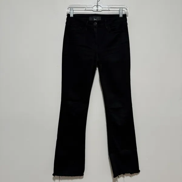 3x1‎ Baby Boot Black Frayed Hem Jeans Size 24 - Image 3