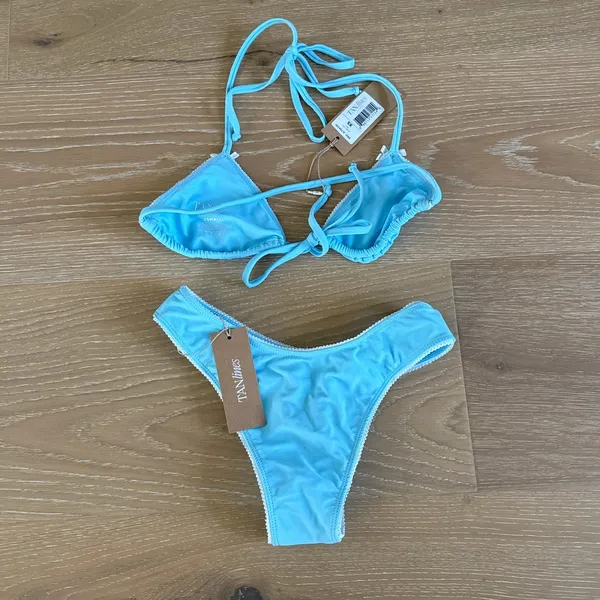 Tanlines Juliet Top and Bottoms Size XS in Blue - Image 4