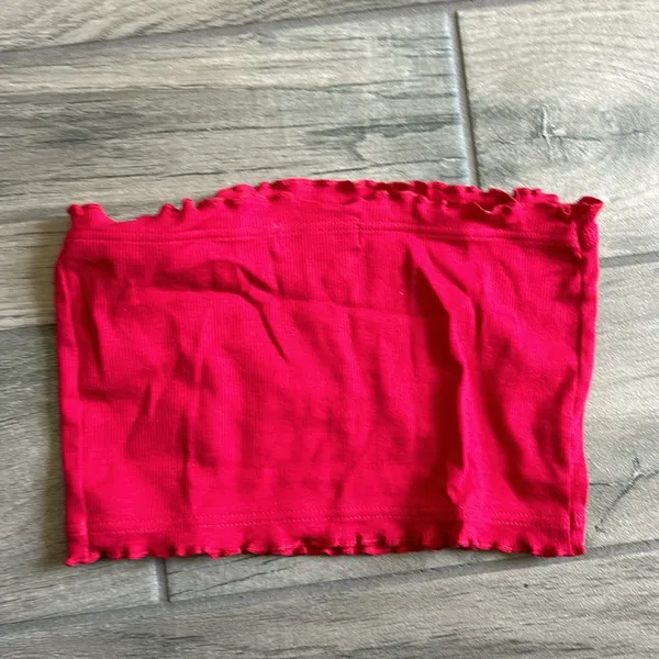 Topshop red tube top - Image 3