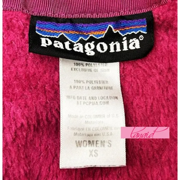 Patagonia Re-Tool Snap Fleece Bougainvillea Magenta VNeck Sherpa Fuzzy Shearling - Image 7