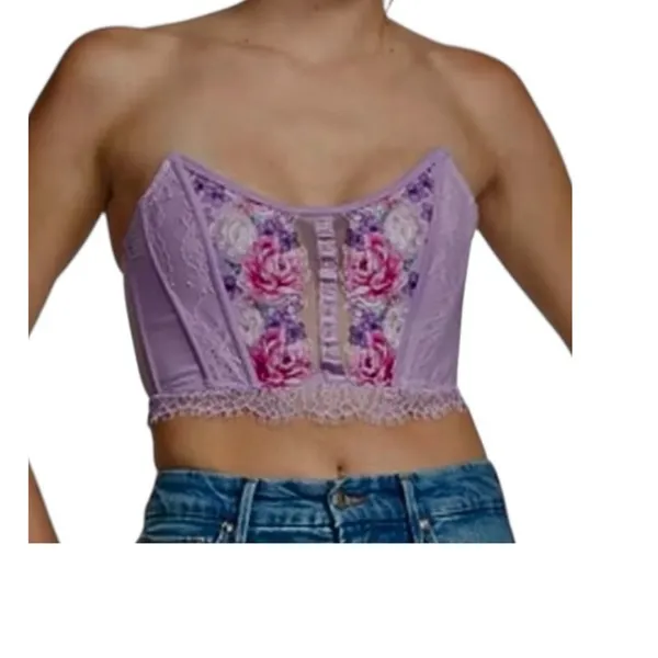 Victoria’s Secret large Dream Angels embroidered corset top BC 3250 - Image 2