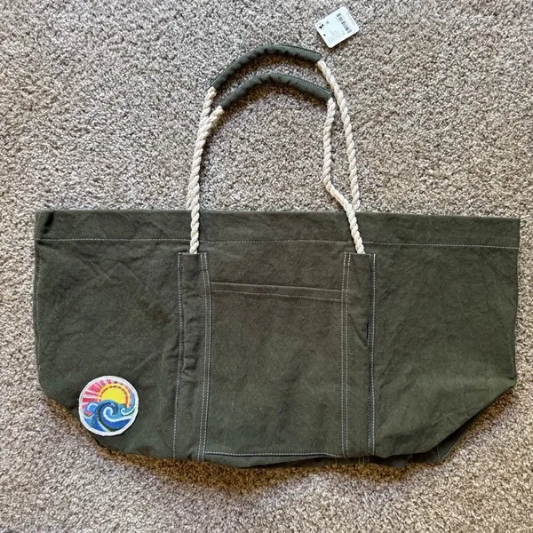 Free People Been There Badge Tote Bag NWT - Image 6