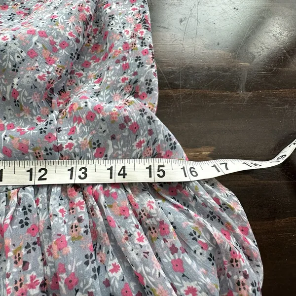 ASTR The Label Dress Sz S Chiffon Strap Maxi Dress Tiered Open Back Floral - Image 11