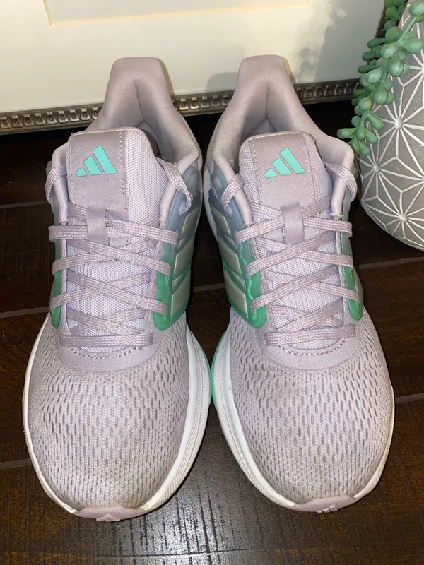 Adidas Ultra Bounce Women's Running Shoes Size 7 Silver Dawn Pulse Mint - Image 4