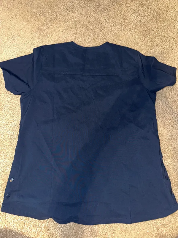 Carhartt Navy Blue Medical Scrub Top - Image 6