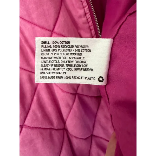 Wild Fable Women's Oversized Woven Quilted Bomber Jacket Size Small - Image 6