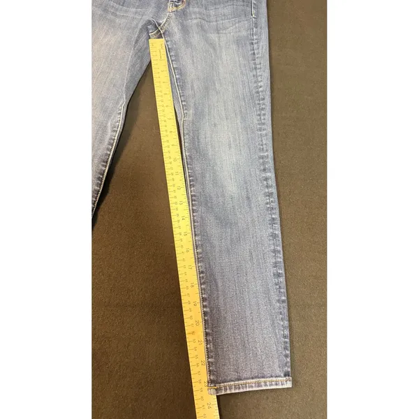 American Eagle Outfitters Highest Rise Jegging Jeans 6 Short Light Wash Stretch - Image 9