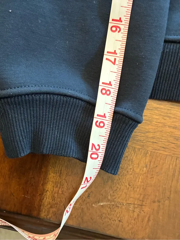 Lululemon Heavyweight Fleece Pullover Tennis Club Crewneck Sweatshirt XL Navy - Image 6