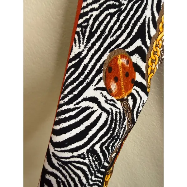 Eva Varro Womens S‎ Black Zebra Tunic Blouse Long Sleeve Bee Ladybug Career Chic - Image 7