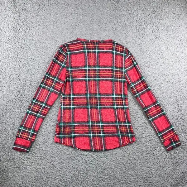 PINK Victoria's‎ Secret Plaid Pajama Set Women Large Top and Pants Christmas - Image 3