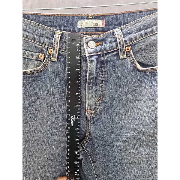 Levi's 515 Bootcut Blue Straight Leg 90s Vintage Womens Jeans 8M - Image 6